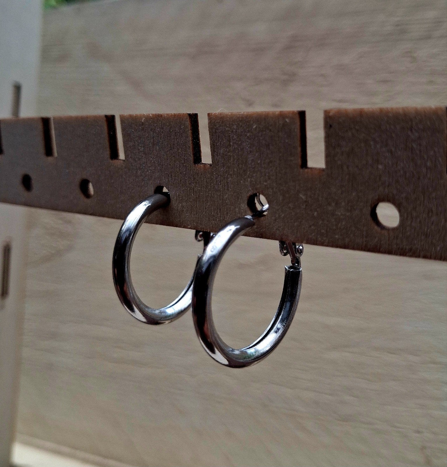 Zilverkleurige Creolen / Oorringen (Chunky Look) - NIEUW!, Ophalen of Verzenden, Nieuw, Zilver, Overige materialen