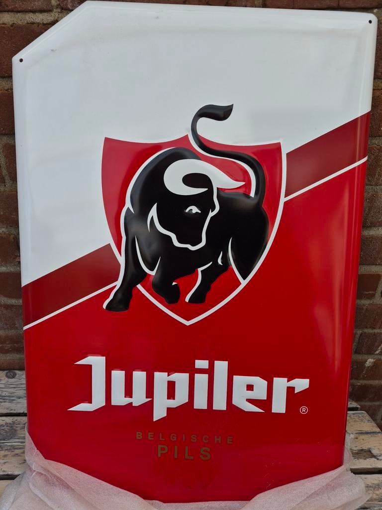 Jupiler blikken bord 40 x 60, Verzamelen, Ophalen of Verzenden