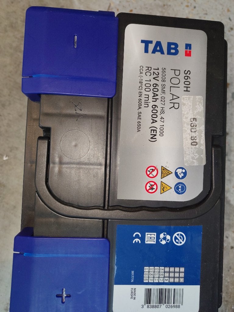 ACCU 12V 60 Ah 600A, Ophalen of Verzenden, Nieuw