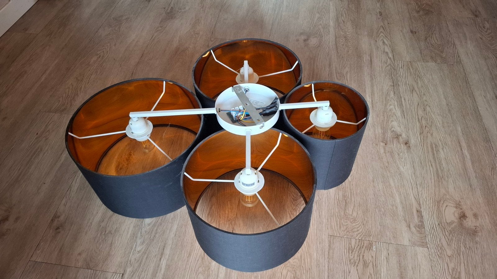 Lindby Plafondlamp met 4 E27 fittingen, Ophalen, Lindby, Gebruikt, Modern