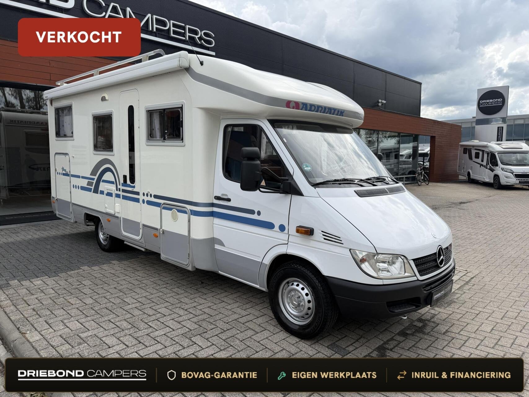 Adria Stargo 670SP MB 316Cdi Maxxfan Luifel Oven 1Ste Eigena, Afzuigkap, Elektrische ramen, 6 tot 7 meter, Bedrijf