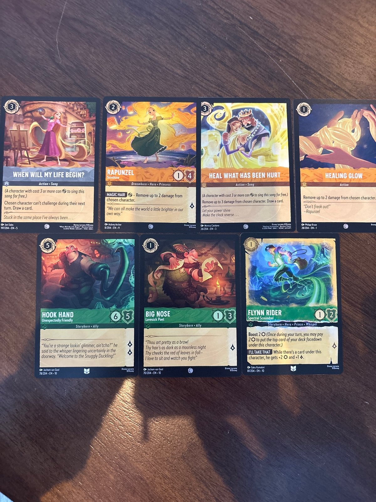 Disney Lorcana TCG: Rapunzel en andere kaarten, Ophalen of Verzenden, Overige figuren, Zo goed als nieuw, Plaatje of Poster