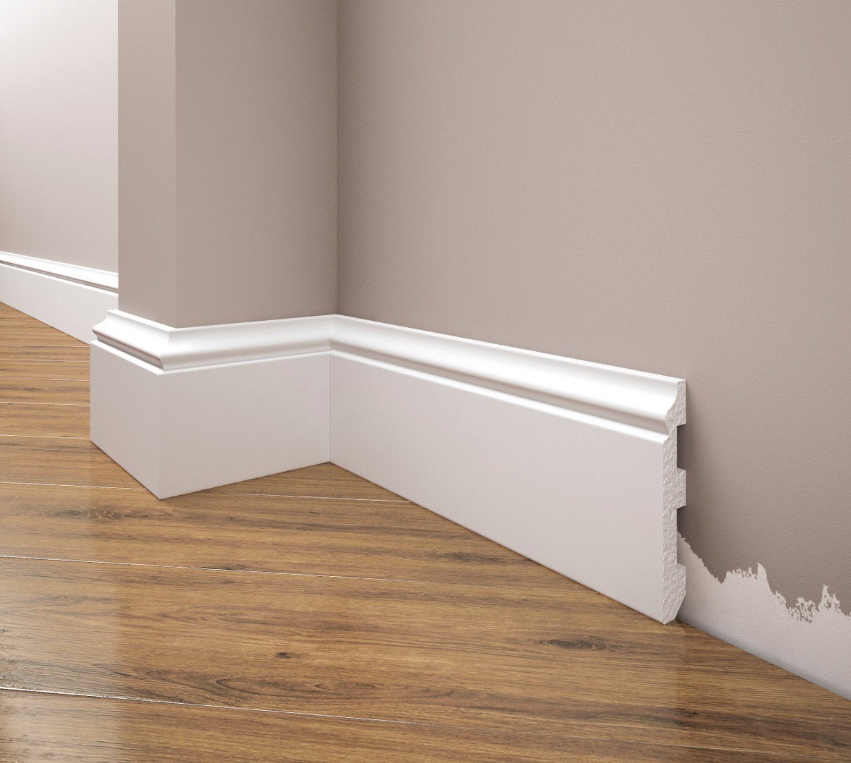 Plint Cezar Elegance LPC80-244 cm, Ophalen, Nieuw, Mdf, 200 tot 250 cm