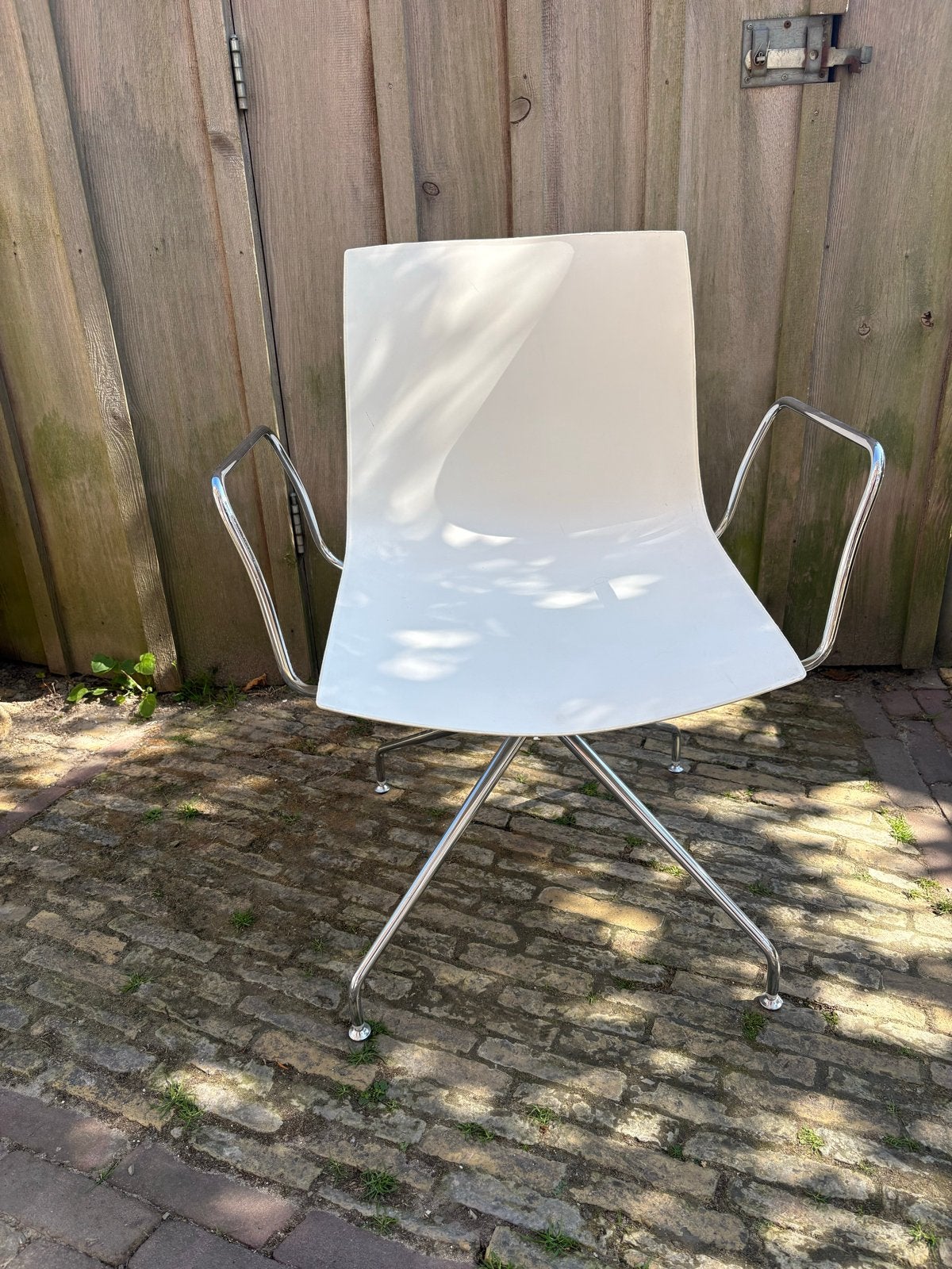 6 Arper Catifa 46 stoelen - design van Lievore Altherr Molin, Huis en Inrichting, Stoelen, Ophalen, Kunststof, Gebruikt, Wit