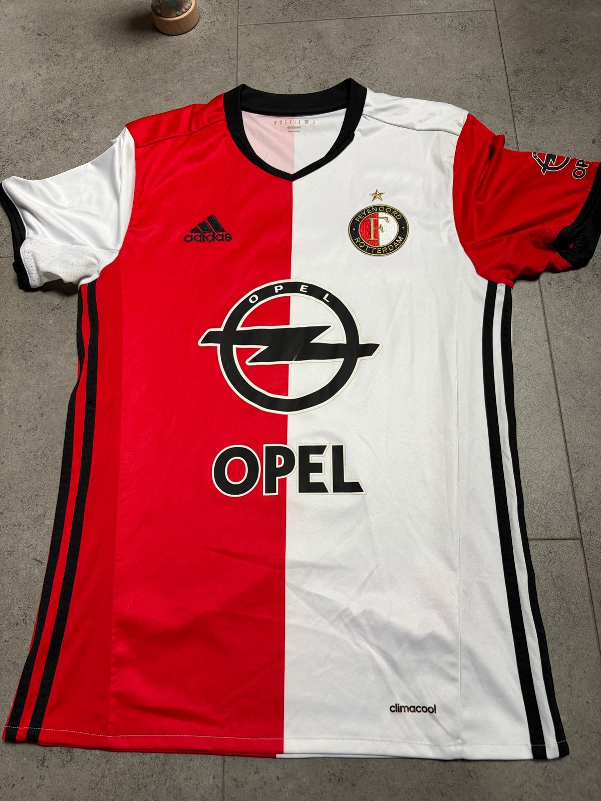 Feyenoord thuisshirt 2016-2017 Adidas Maat S, Ophalen, Meerkleurig, Zo goed als nieuw, Voetbal