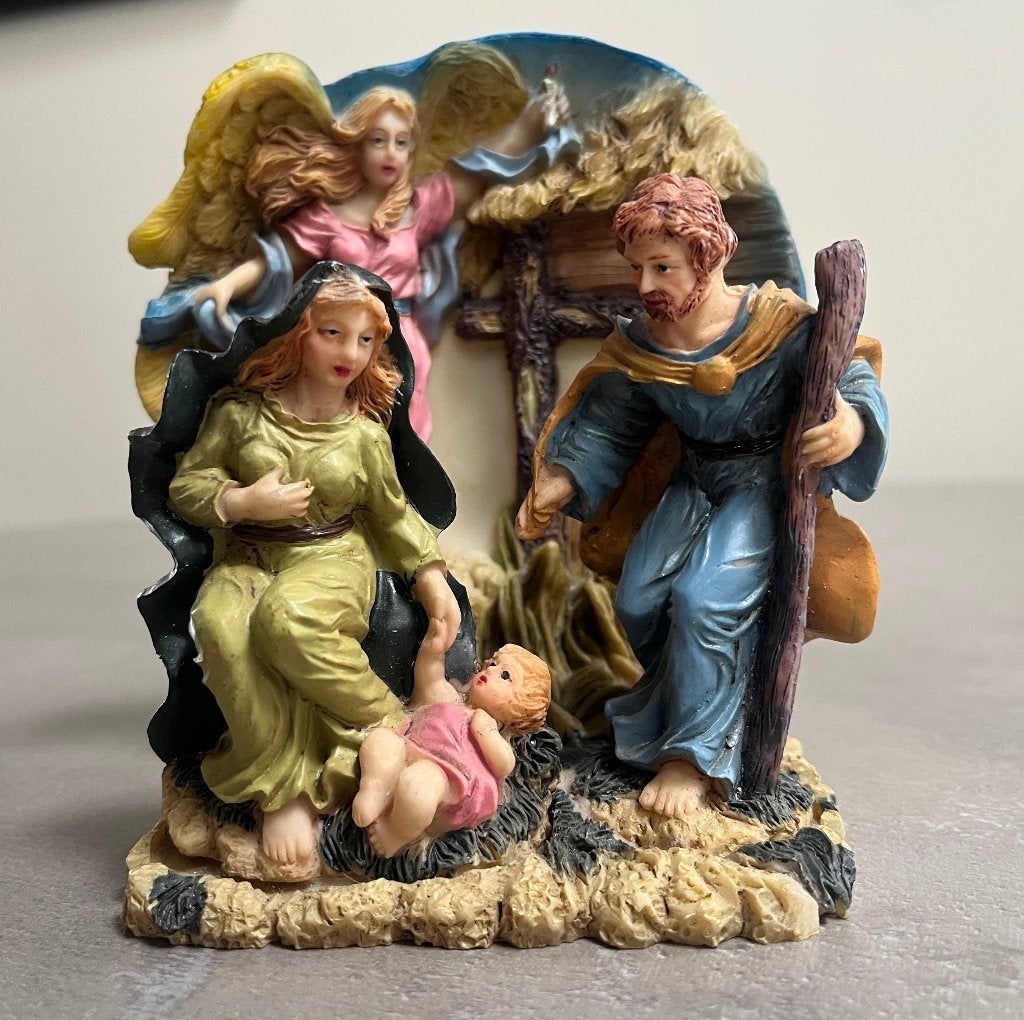 kerststalletje hoogte 12 cm breedte 11 cm, Diversen, Kerst, Ophalen of Verzenden, Nieuw