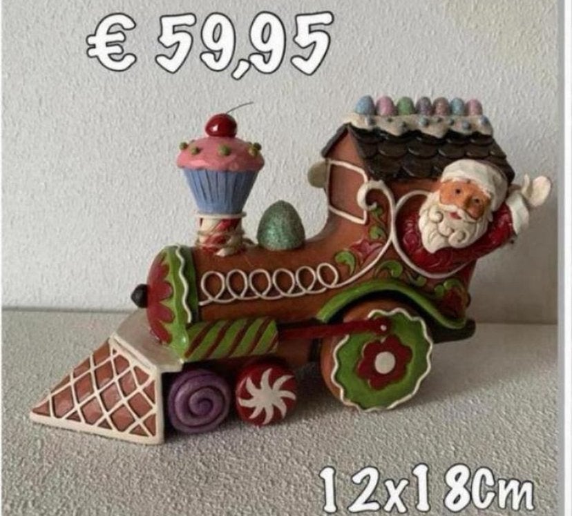 Jim Shore Gingerbread train, Ophalen of Verzenden, Nieuw