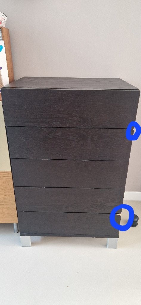 Chest of drawers with 5 drawers, Ophalen, Gebruikt, 5 laden of meer, 100 tot 150 cm