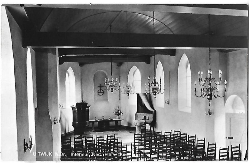 's - Gravenmoer Herv Kerk ongelopen Oude Ansichtkaart A1847, Ophalen of Verzenden, 1960 tot 1980, Gelopen