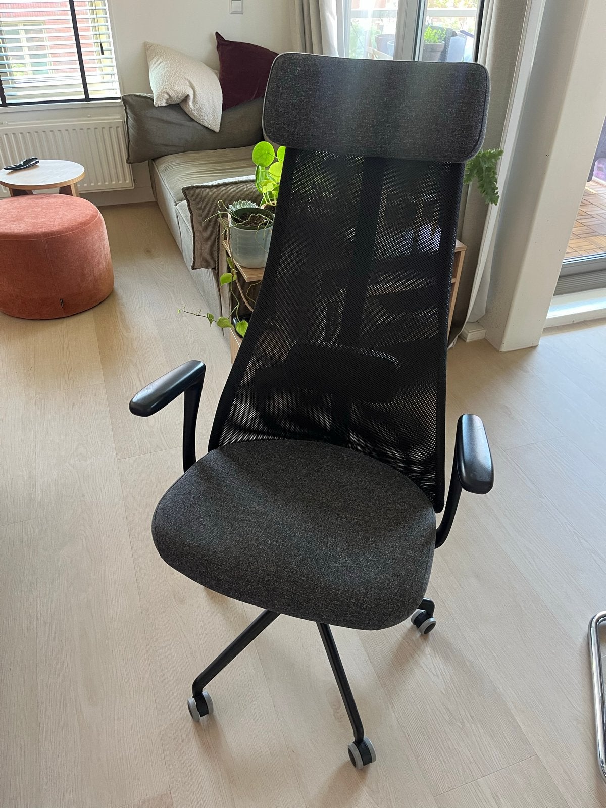 IKEA JÄRVFJÄLLET Bureaustoel - Ergonomisch en Comfortabel, Ophalen, Zo goed als nieuw, Grijs, Bureaustoel