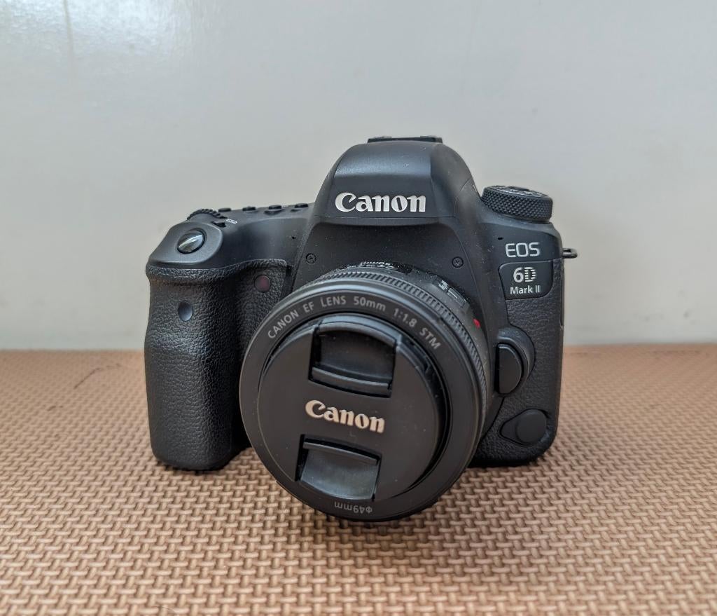 Complete Canon EOS 6D Mark II Set + 50mm f/1.8 Prime Lens, Audio, Tv en Foto, Fotocamera's Digitaal, Spiegelreflex, Canon, 26 Megapixel