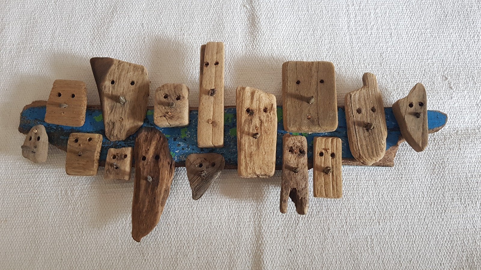 Drijfhout hanger. Driftwood art. Bali. People 3. Zeehout., Ophalen of Verzenden