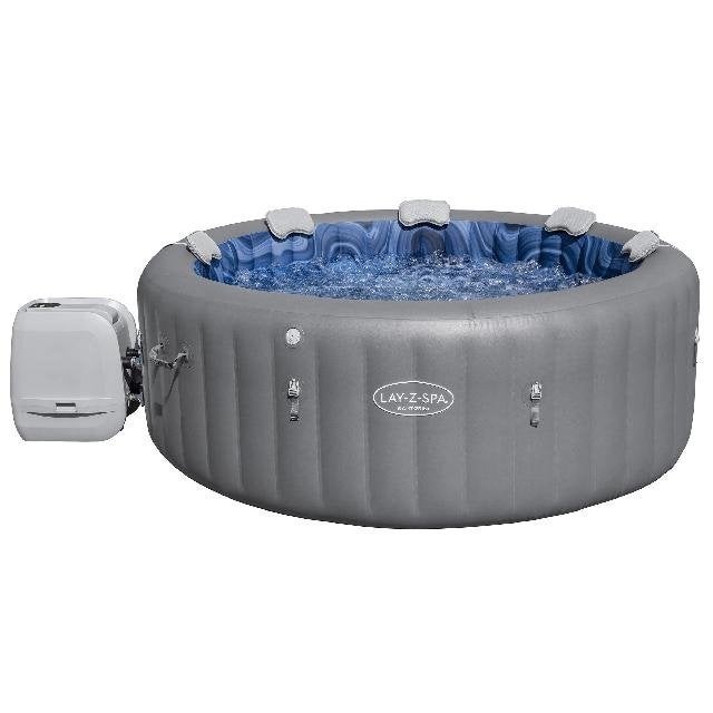 Lay-Z Spa Santorini EnergySense HydroJet - 7 persoons, Tuin en Terras, Ophalen, Gebruikt, Filter, Opblaasbaar