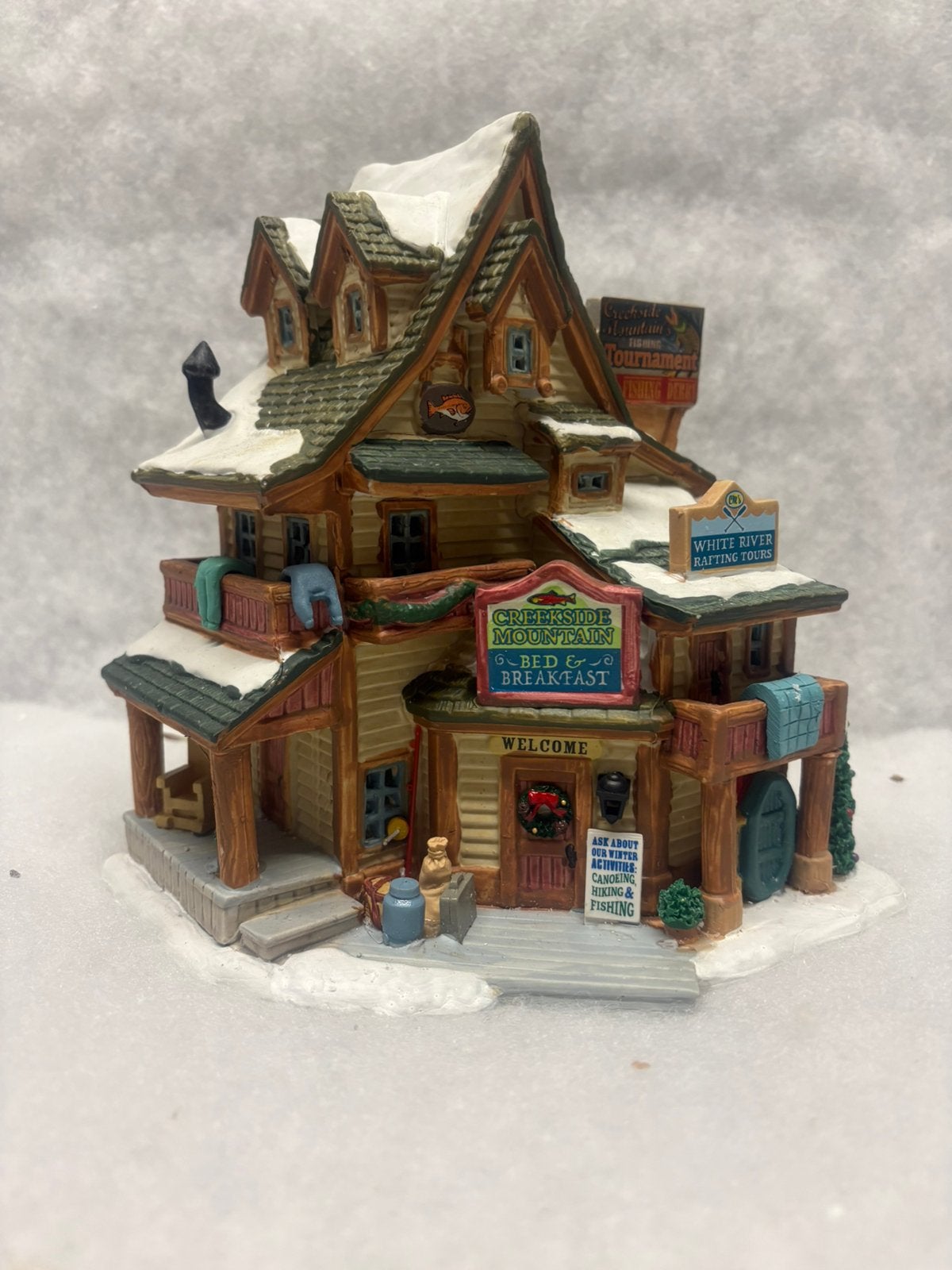 Lemax Creekside Mountain Bed & Breakfast- retired, L, Zo goed als nieuw, L, L