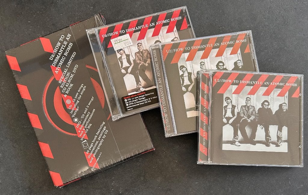 U2 - How to dismantle atomic bomb (4 verschillende uitgaven), Ophalen of Verzenden, Zo goed als nieuw, Classic Rock