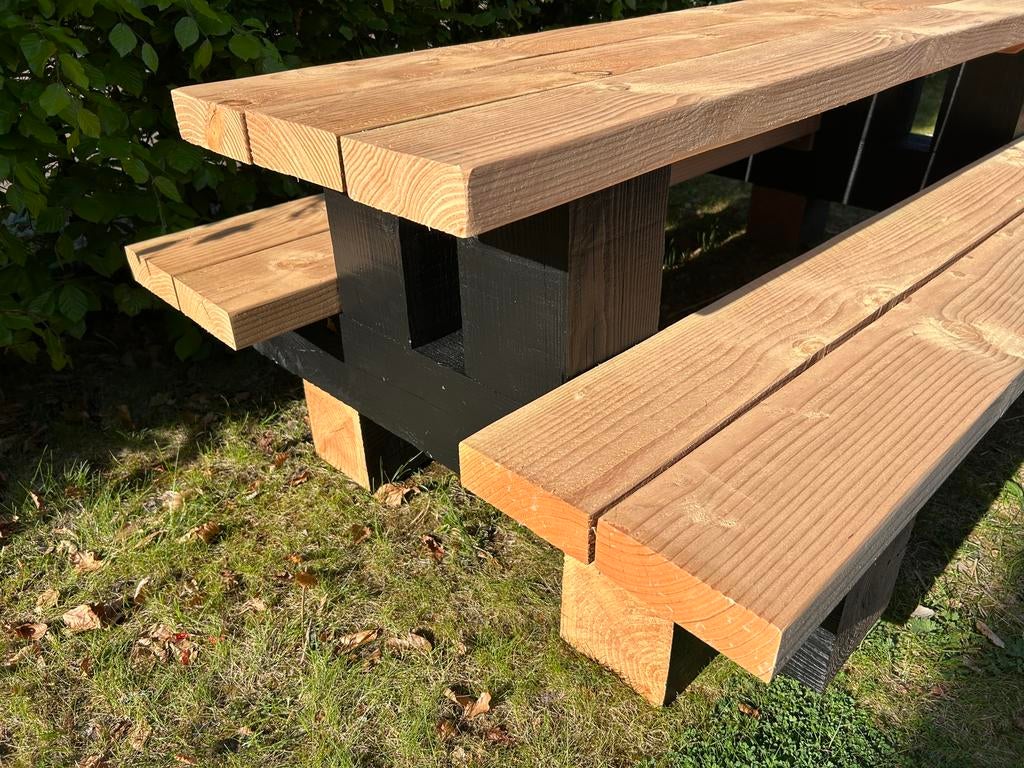 NIEUW! Picknicktafel 6-8 kids, douglas, 180x100, demontabel., Tuin en Terras, Picknicktafels, Nieuw, Rechthoekig, Hout, Kinderpicknicktafel