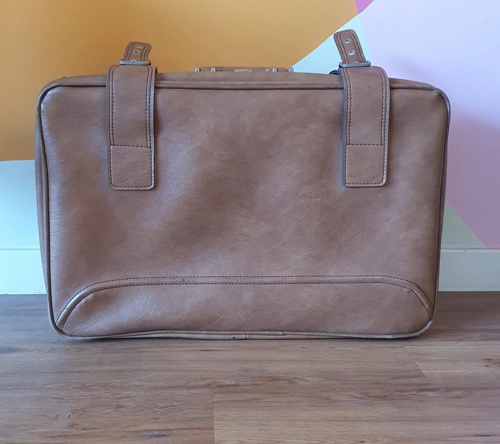 Leren koffer, Gebruikt, 45 tot 55 cm, Leer, Ophalen