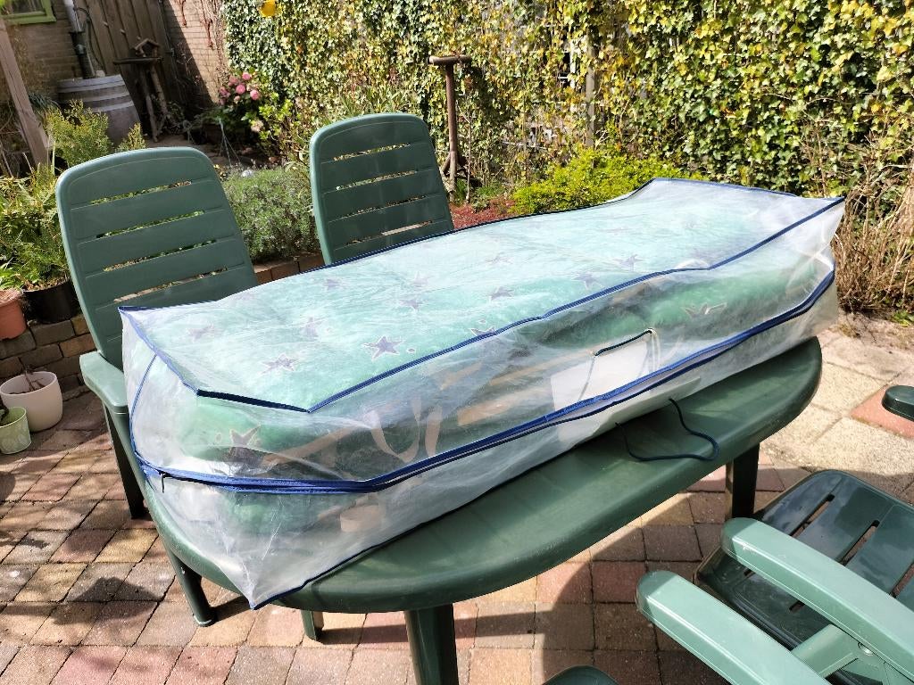 Tuinset, Tuin en Terras, Ophalen, 4 zitplaatsen, Kunststof, Gebruikt