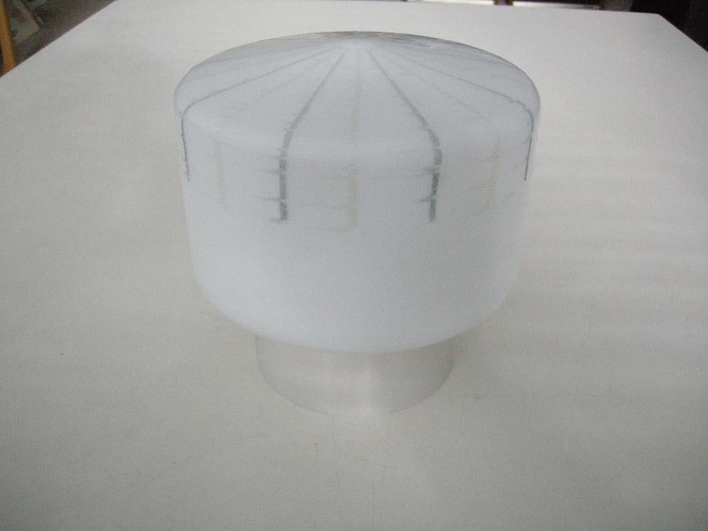 Plafondlamp Philips vintage 60/70 - zgan, Ophalen, Zo goed als nieuw, Glas, Vintage