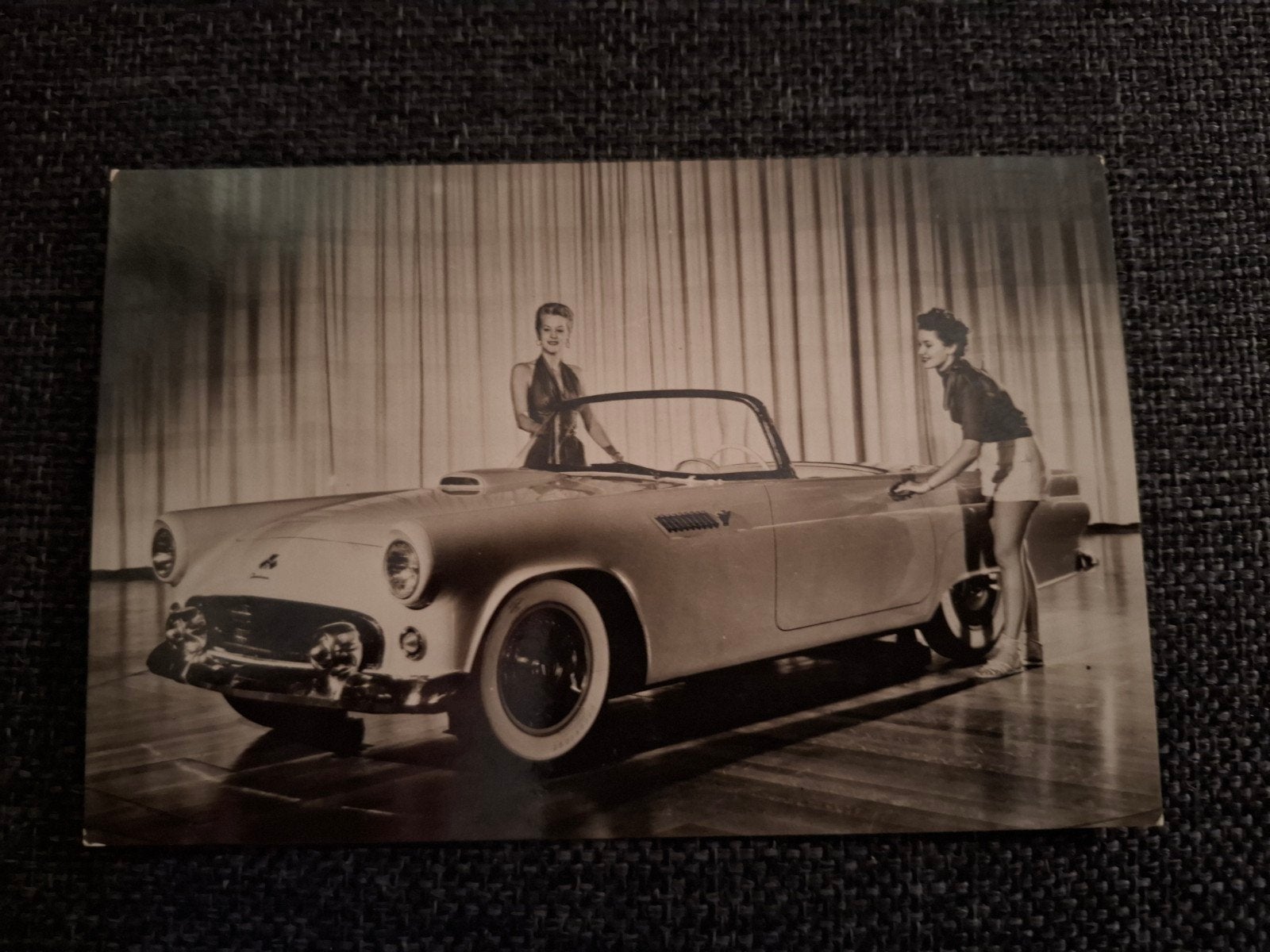 Promotie  fotokaart  van de  Ford  Thunderbird, Verzamelen, Ophalen of Verzenden, Zo goed als nieuw, Overige typen