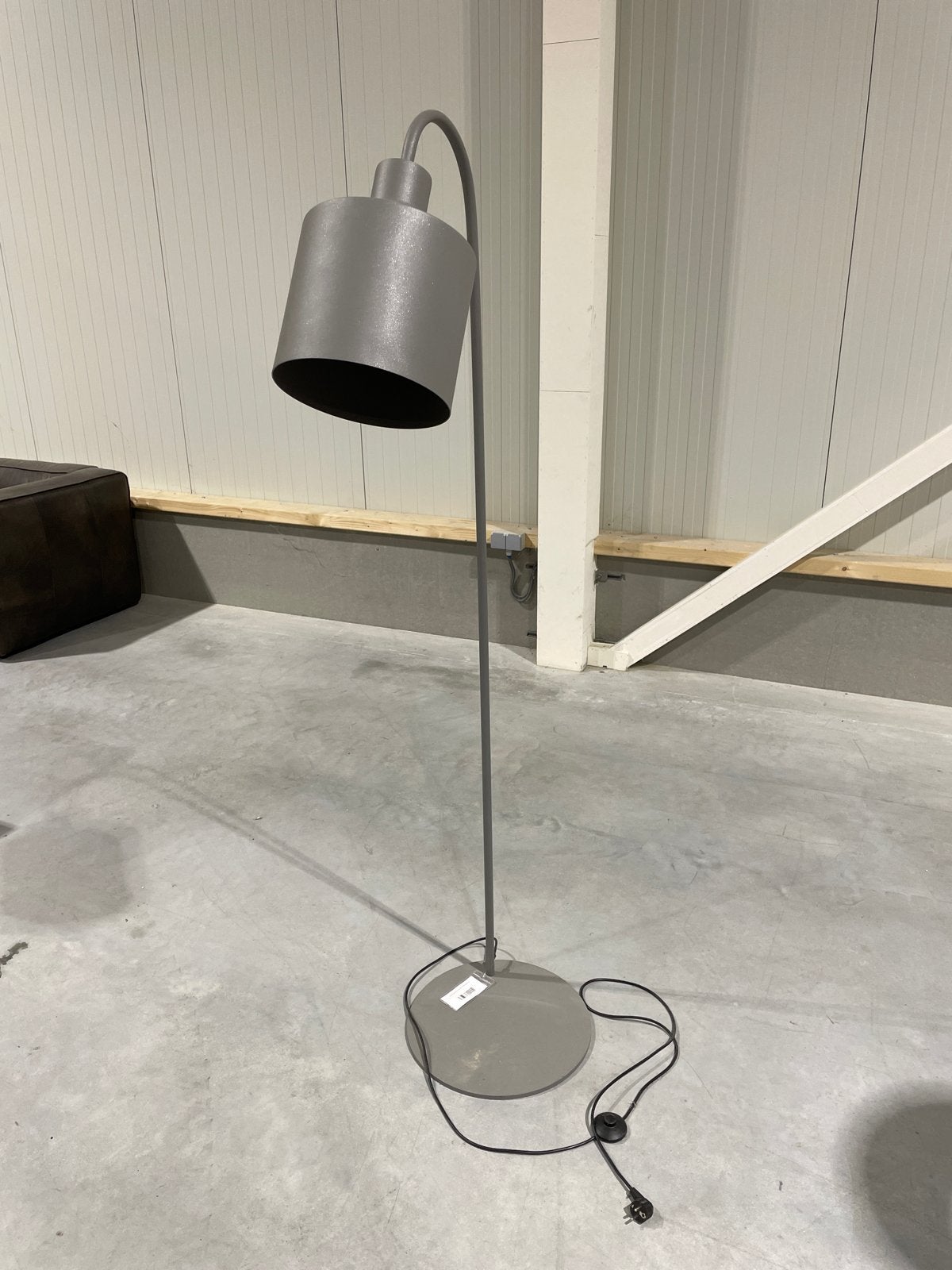 Vloerlamp Boris XXL - Stijlvolle Grijze Staande Lamp, Gebruikt, Metaal, 150 tot 200 cm, E27 (groot)