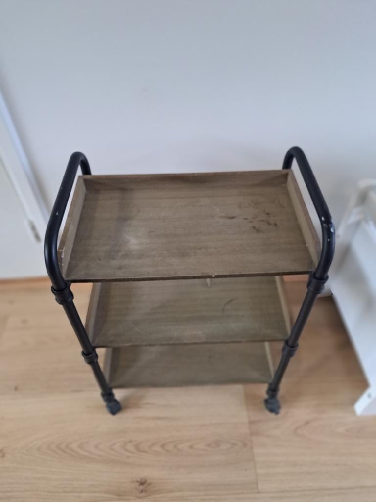 Bijzettafeltje, Minder dan 55 cm, Gebruikt, Rechthoekig, Ophalen
