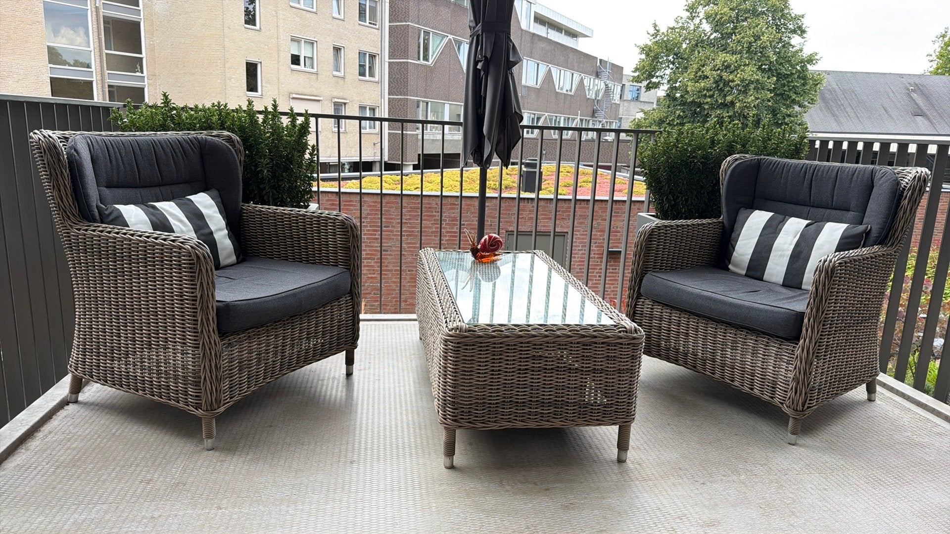 Beach 7, Zo goed als nieuw, Wicker, Tuinset, Ophalen