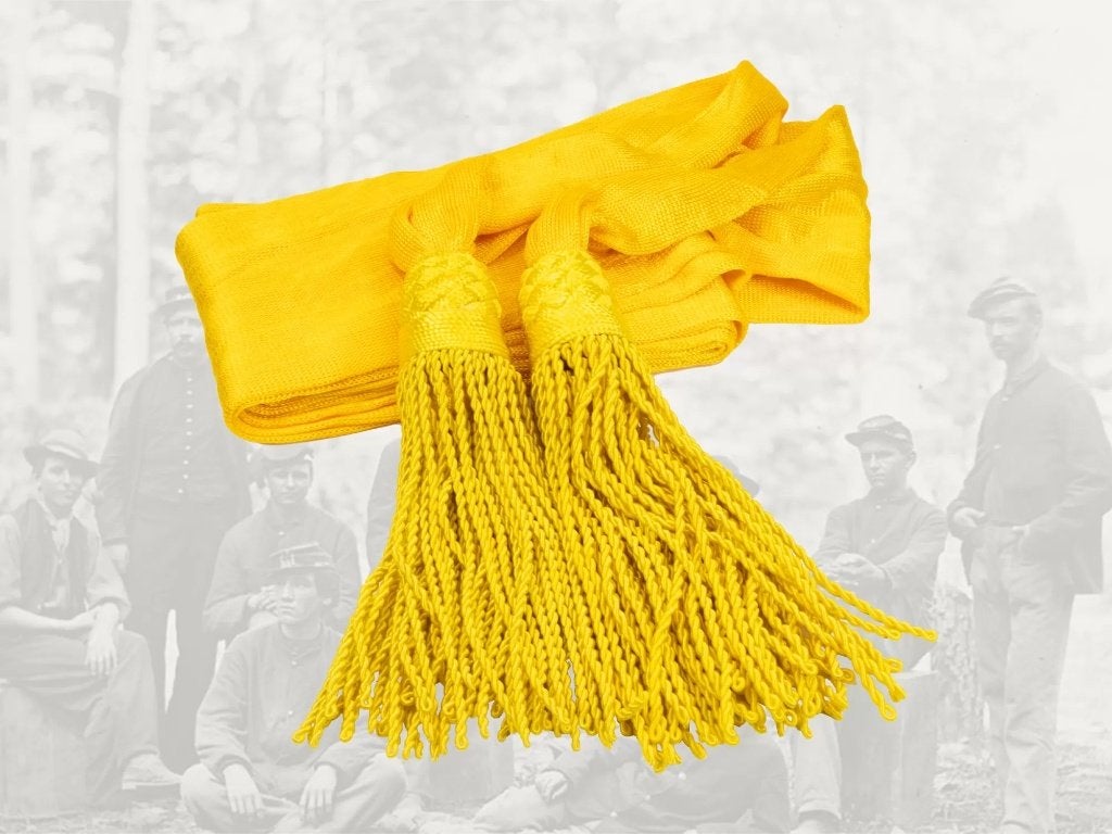 Sabel,Riem,Cumber,Band,Civil,War,Officier,CSA,Geel, Verzamelen, Verzenden, Landmacht, Amerika, Kleding of Schoenen