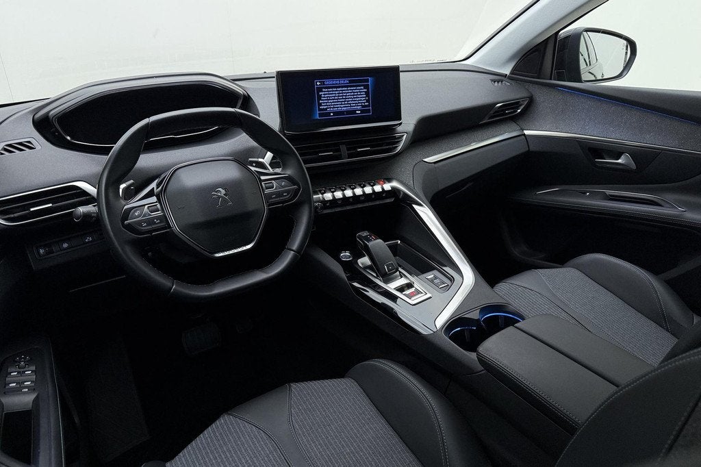 Peugeot 3008 Allure 1.2 Turbo 130 pk Automaat | Camera | Sto, Gebruikt, Leder en Stof, Zwart, Origineel Nederlands