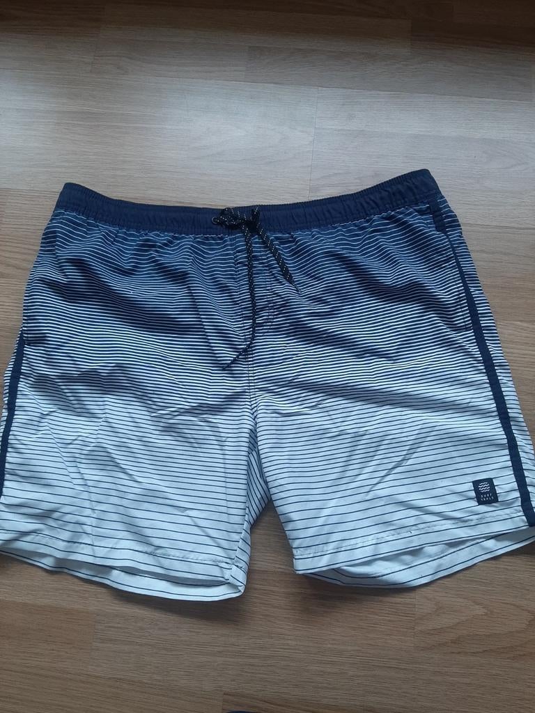 Nieuwe C&A Zwembroek Maat XL - Blauw/Wit gestreept, Ophalen of Verzenden, Maat 56/58 (XL), Blauw