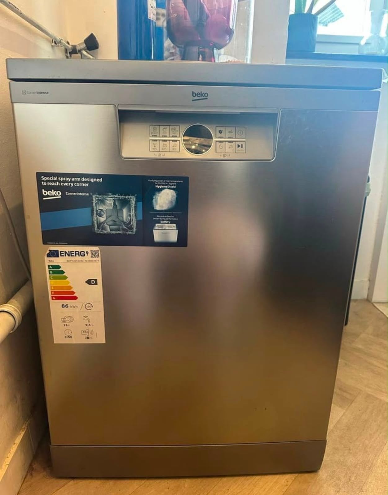Beko Vaatwasser met Besteklade, Witgoed en Apparatuur, Vaatwasmachines, Ophalen, 60 cm of meer, Zo goed als nieuw, Energieklasse A of zuiniger