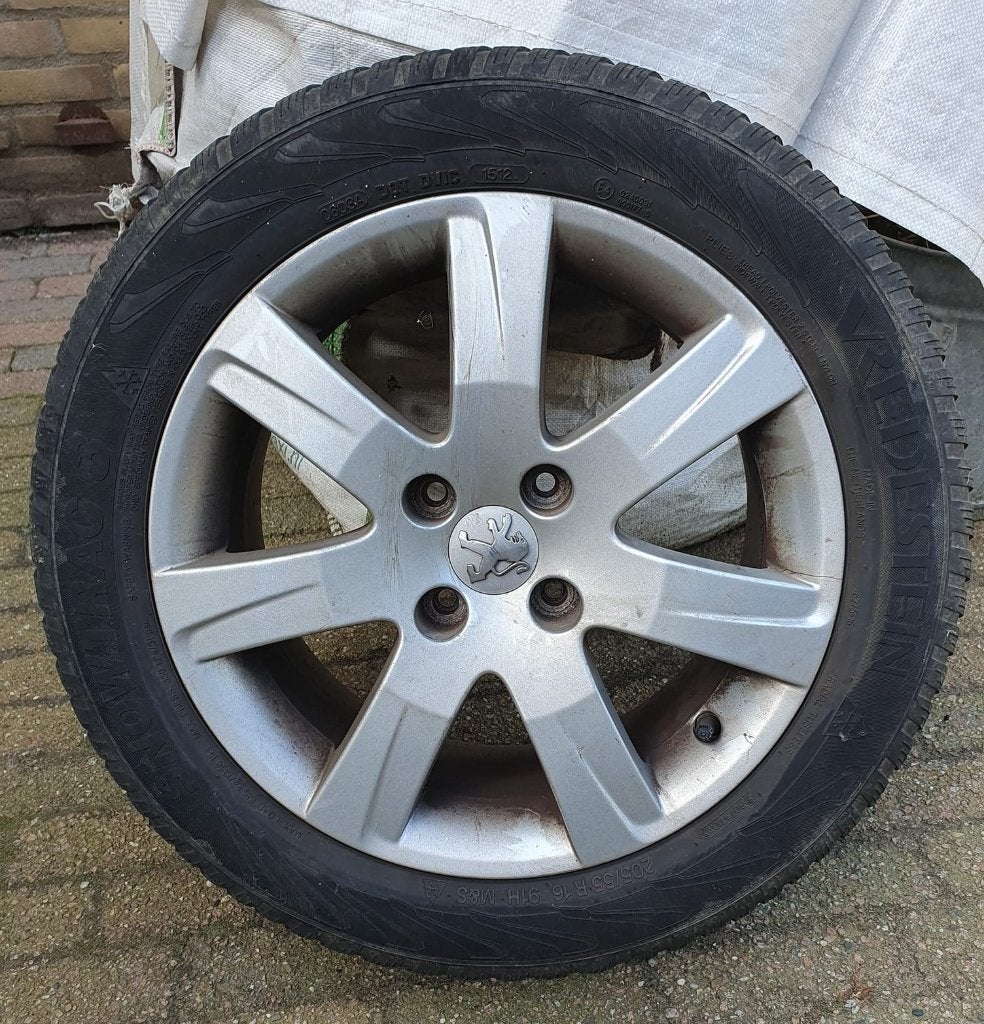 4 originele Peugeot velgen 16" van 307SW, Ophalen