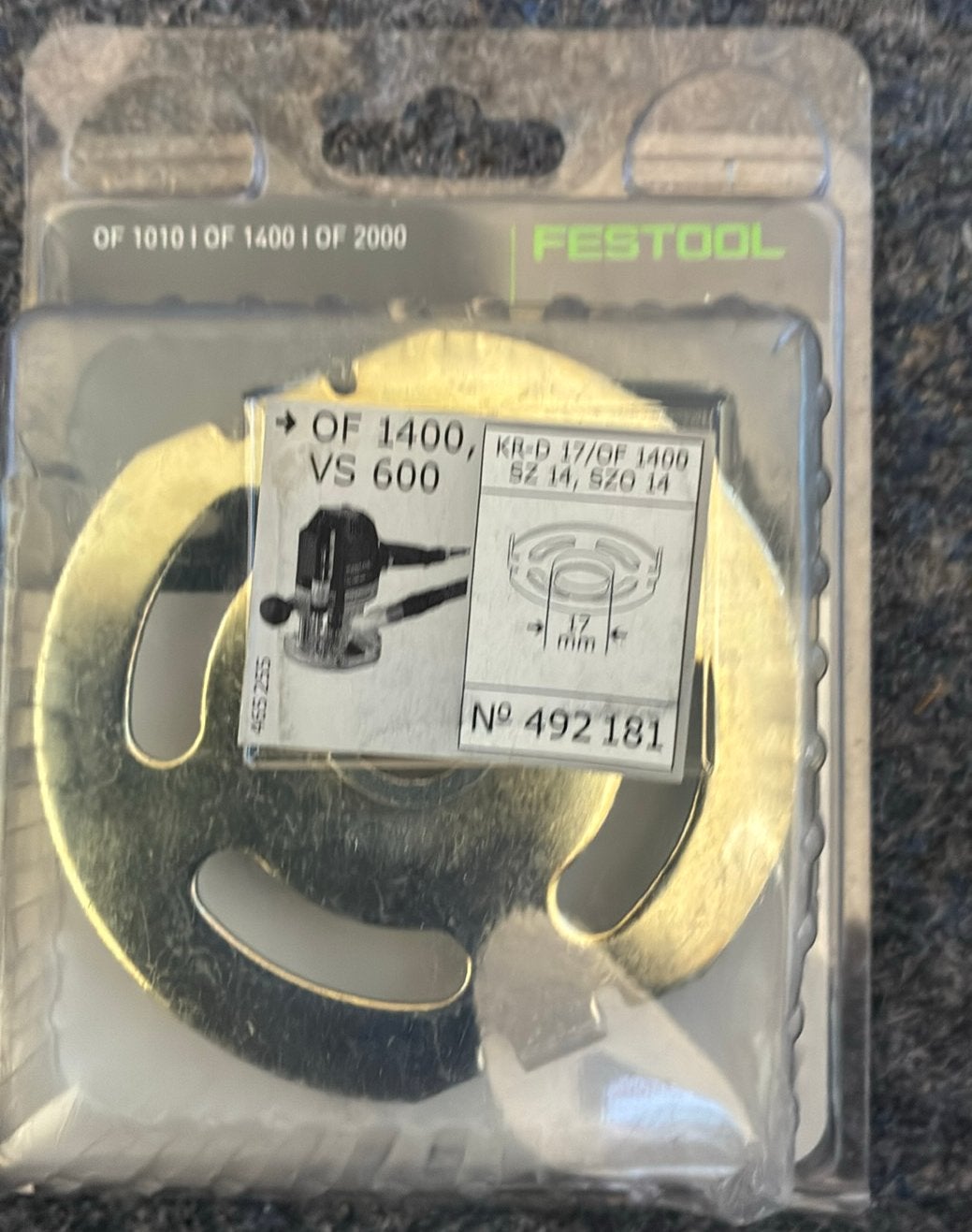 Festool OF1400-VS 600, Ophalen of Verzenden, Nieuw