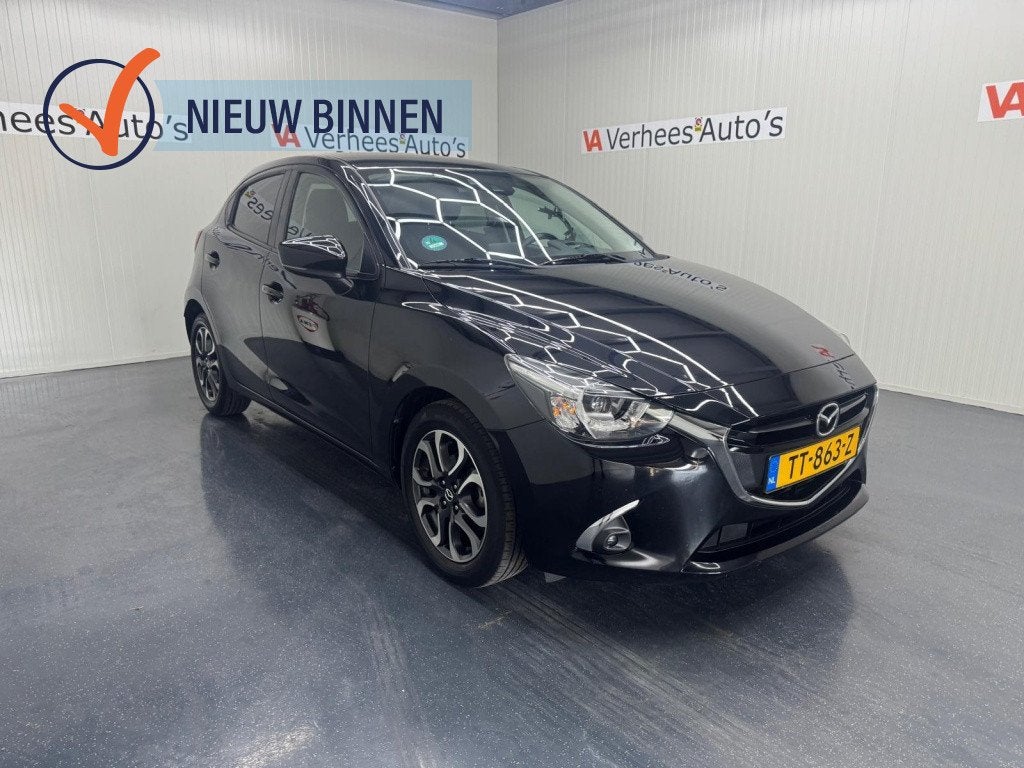 Mazda 2 1.5 Skyactiv-G GT-M (bj 2018), Auto's, Dealer onderhouden, Stof, Euro 6, Zwart
