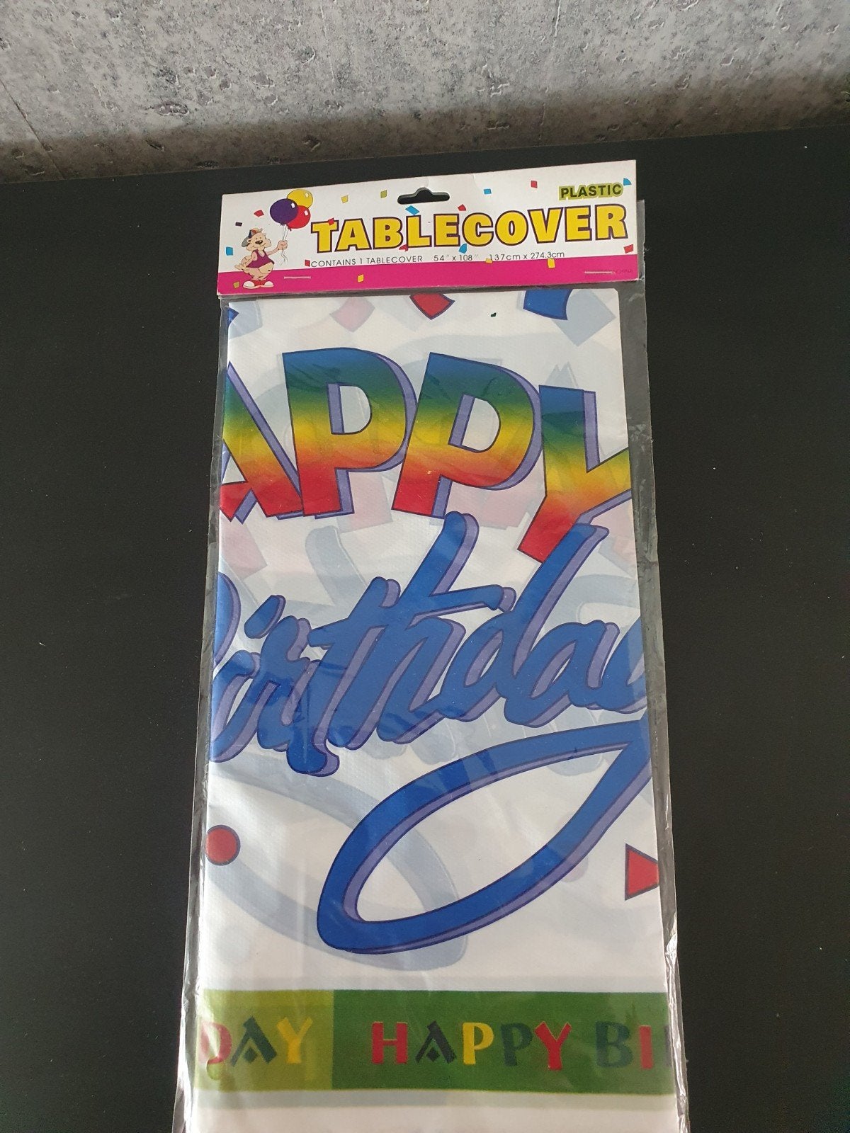 Nieuw plastic tafelkleed voor verjaardag, Ophalen of Verzenden, Nieuw