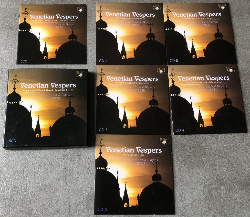 VENETIAN VESPERS - GABRIELI CONSORT - PAUL MCCREESH, Ophalen of Verzenden, Zo goed als nieuw