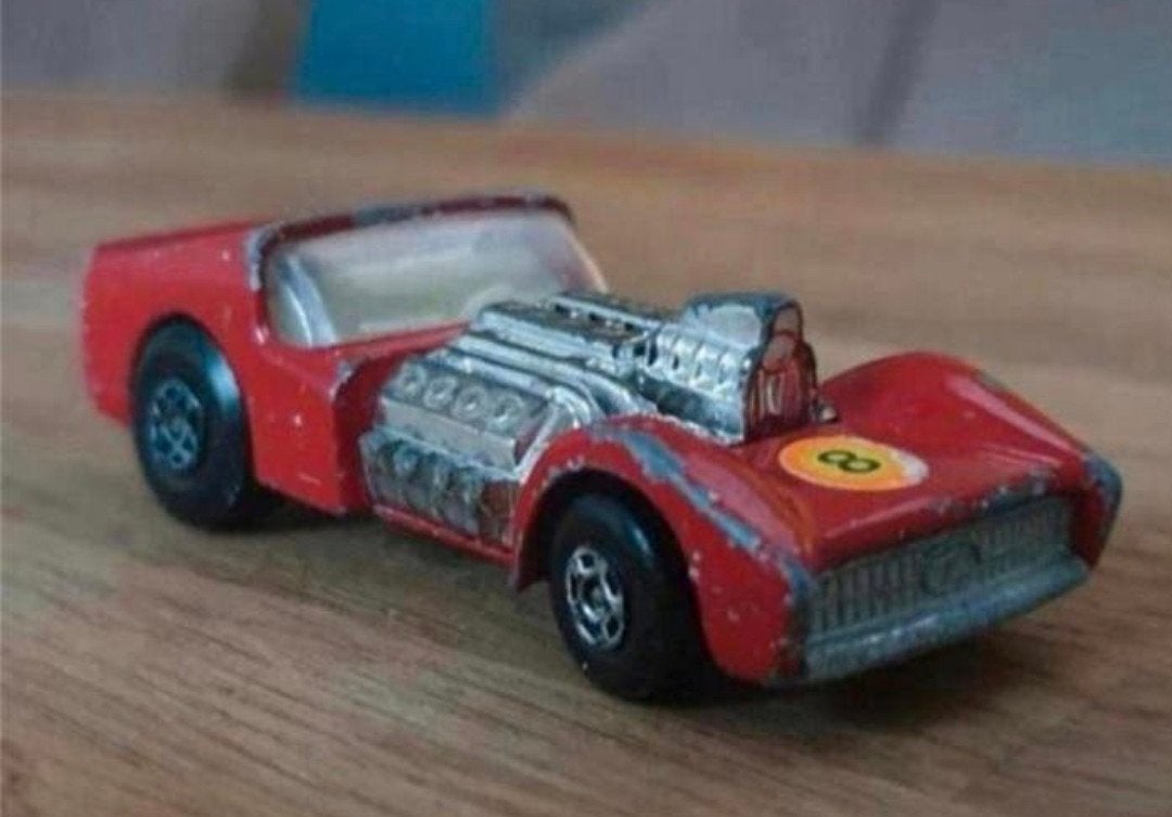 Matchbox Superfast No. 19 Road Dragster – Made in England, Ophalen of Verzenden, Gebruikt, Auto