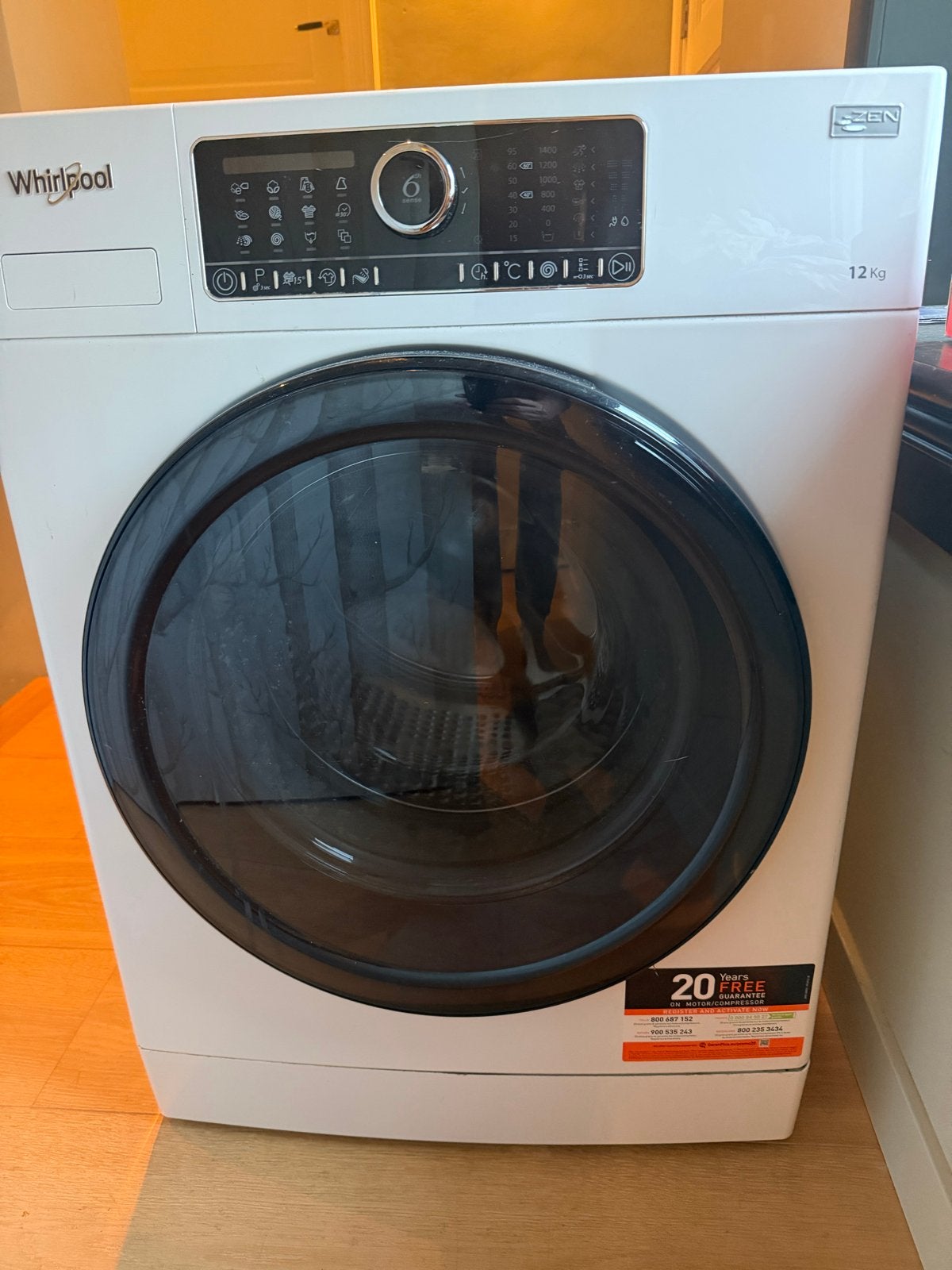 Whirlpool wasmachine - defect voor onderdelen of reparatie, 10 kg of meer, Ophalen of Verzenden, Niet werkend, Voorlader