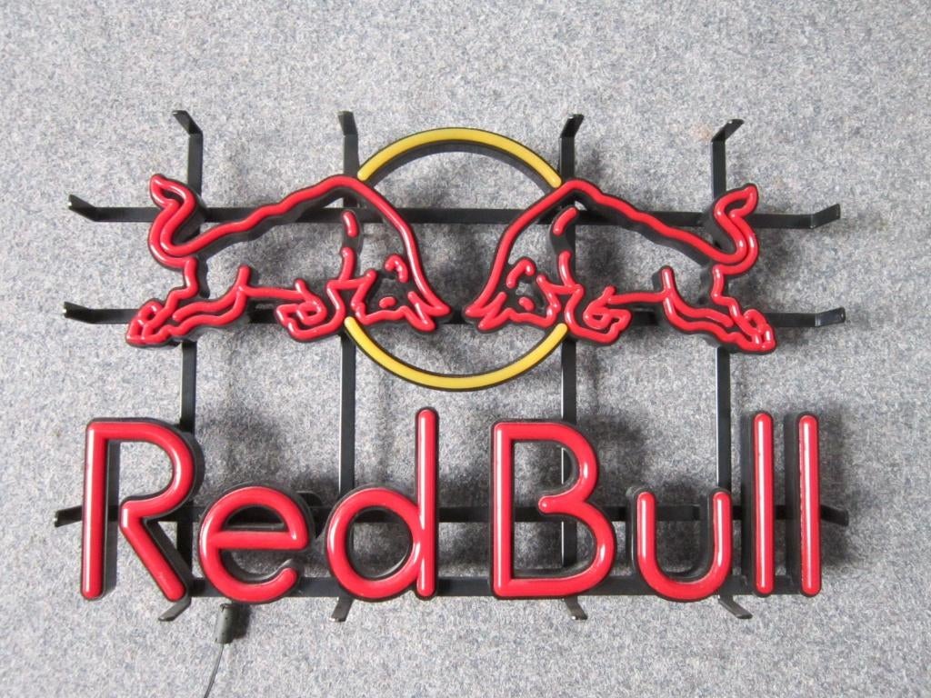 RED BULL LED LICHTRECLAME, Ophalen, Zo goed als nieuw, Lichtbak of (neon) lamp