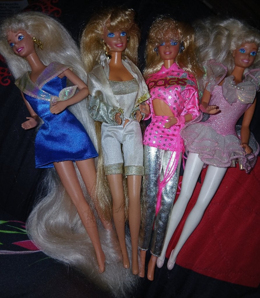 Prachtige Kavel Vintage Barbies Jaren 80/90, Verzamelen, Ophalen of Verzenden, Gebruikt, Pop