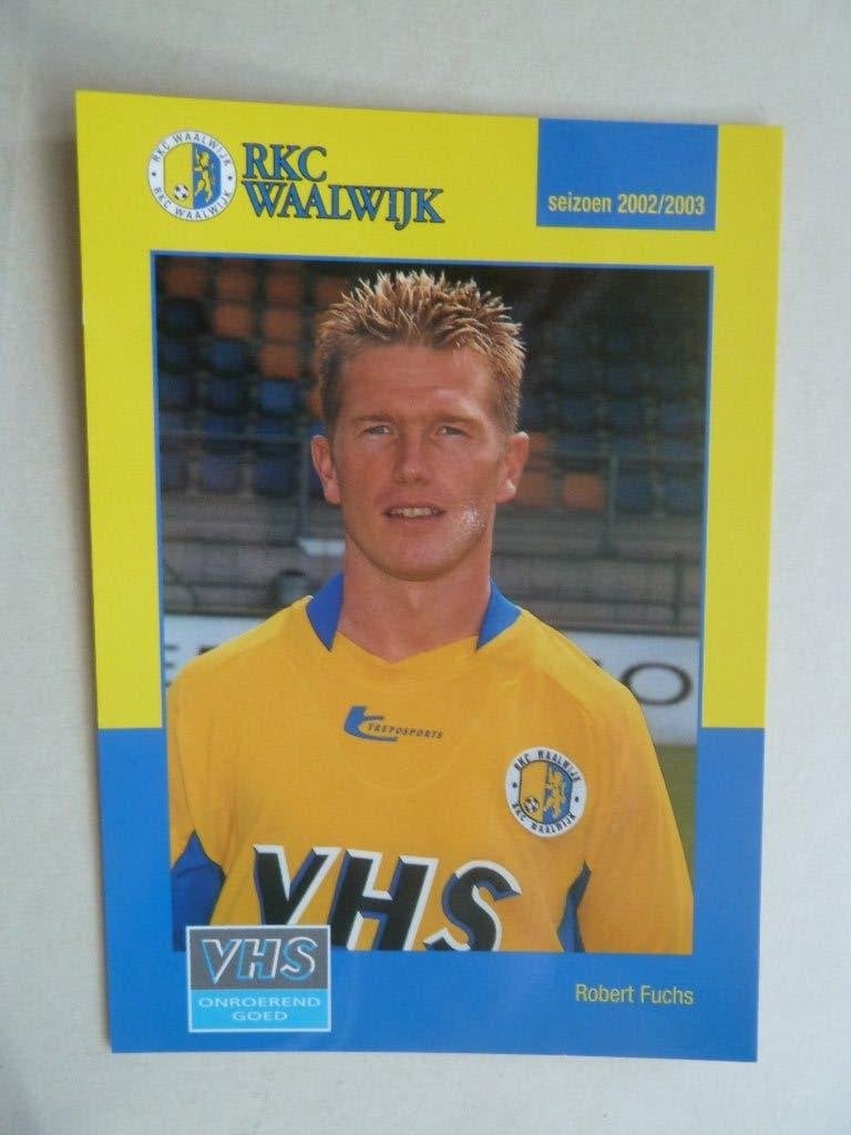 Spelerskaart.  Robert.Fuchs  RKC Waalwijk  2002/2003, Verzamelen, Ophalen of Verzenden, Zo goed als nieuw, Overige binnenlandse clubs