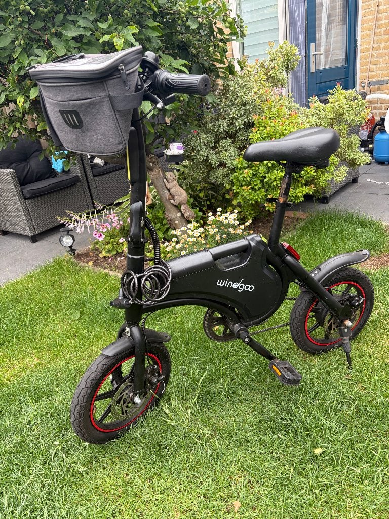 Windgoo B5 ElektrischeVouwfiets-ServiceGehad-Direct rijklaar, Minder dan 30 km per accu, Zo goed als nieuw, Minder dan 47 cm, Ophalen