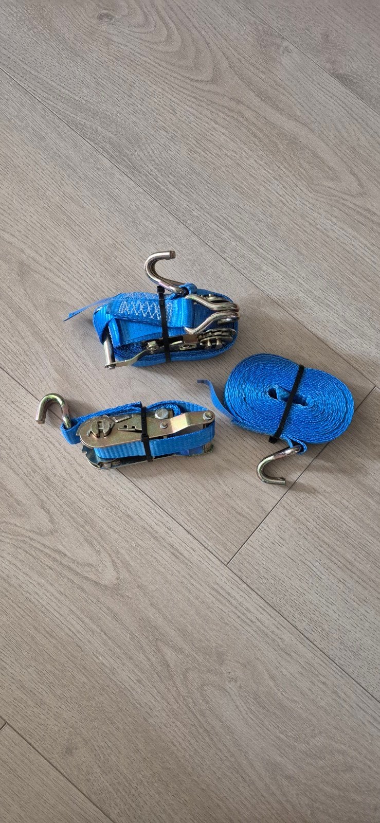 Set van 2 blauwe spanbanden met ratel en haken, Ophalen of Verzenden, Nieuw