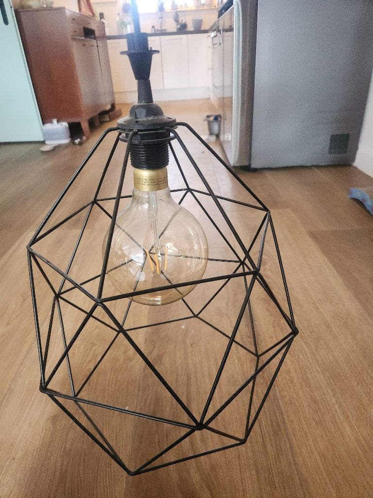 Industriële hanglamp, Ophalen, Zo goed als nieuw, Metaal, Industrieel