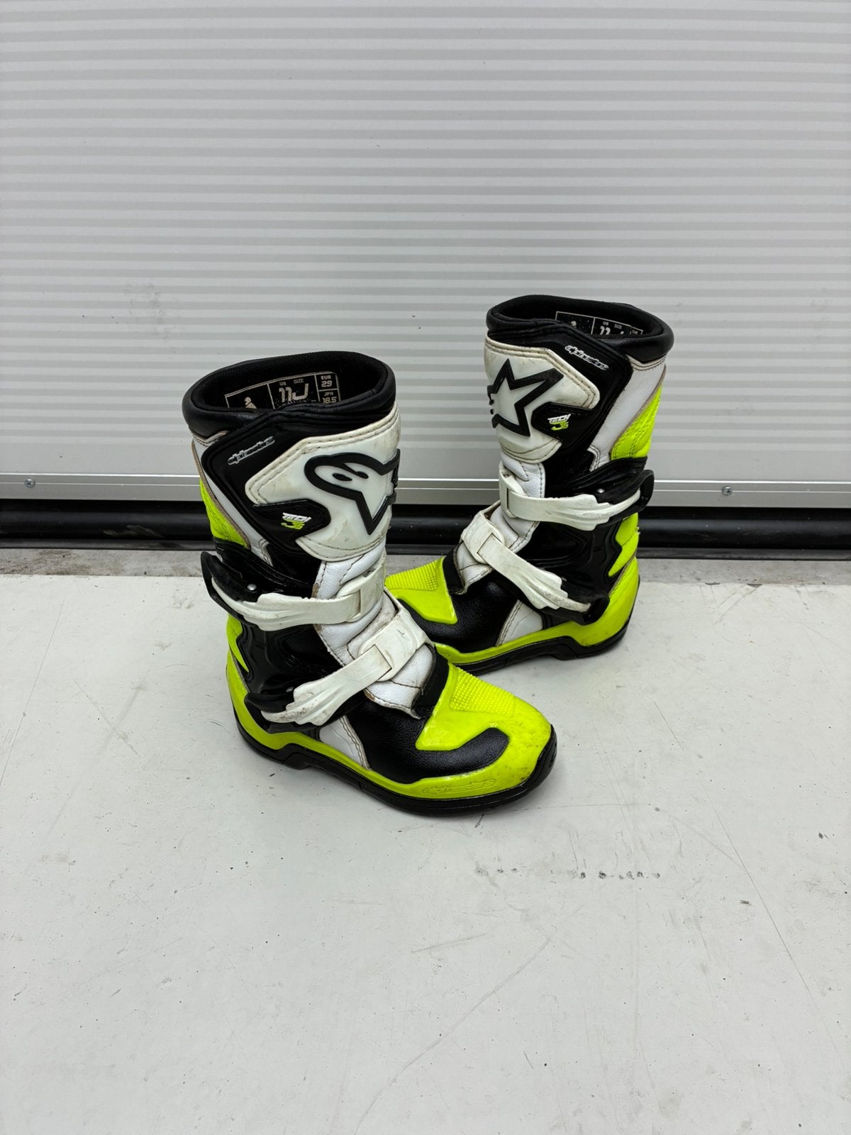 Alpinestars tech 7s 7 motorcross laarzen jeugd 29 maat 11, Motoren, Ophalen of Verzenden, Tweedehands, Laarzen