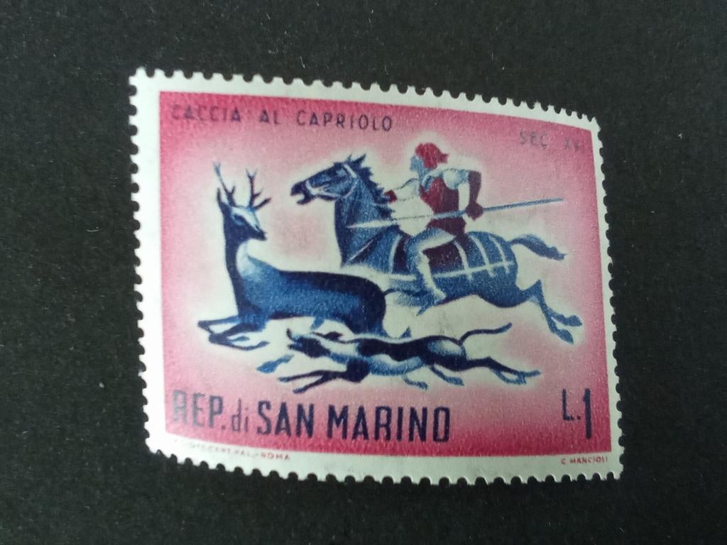 San Marino 20  - Jacht scène PF, Verzenden, Overige landen, Postfris