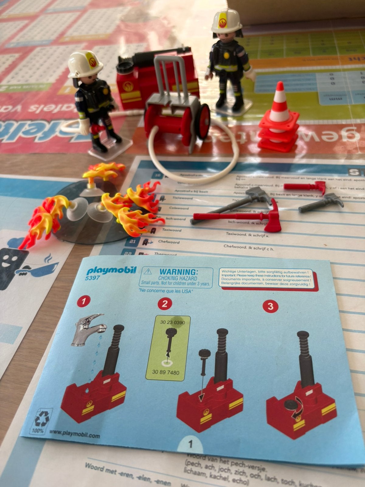 Playmobil brandweer 5397, Kinderen en Baby's, Speelgoed | Playmobil, Complete set, Overige typen, Ophalen of Verzenden, Zo goed als nieuw