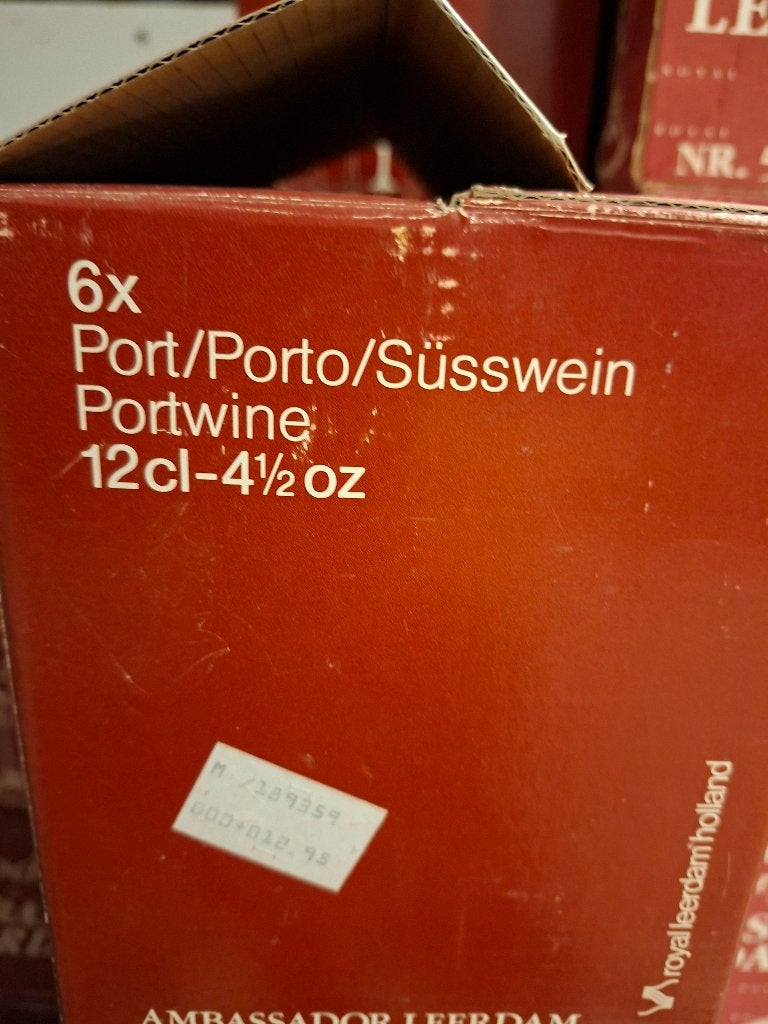 Set van 6 Royal Leerdam Portglazen - Ambassador, Ophalen, Zo goed als nieuw, Overige typen