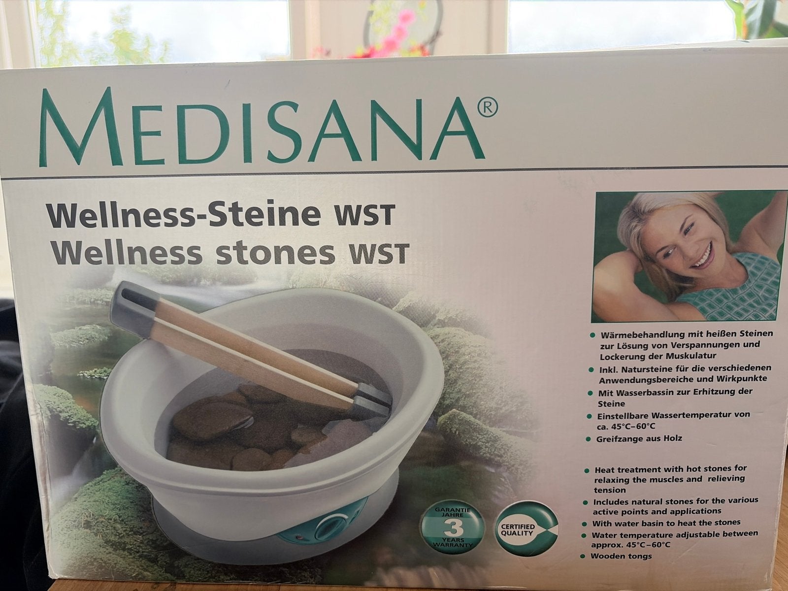 Medisana Wellness-Stenen WST - Ontspannende Warmtebehandelin, Ophalen of Verzenden, Gebruikt, Hotstone