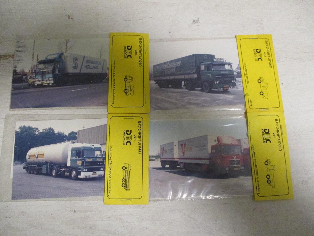DMC Decals 4 sets, Hobby en Vrije tijd, Modelauto's | 1:87, Ophalen, Nieuw, Bus of Vrachtwagen, Overige merken